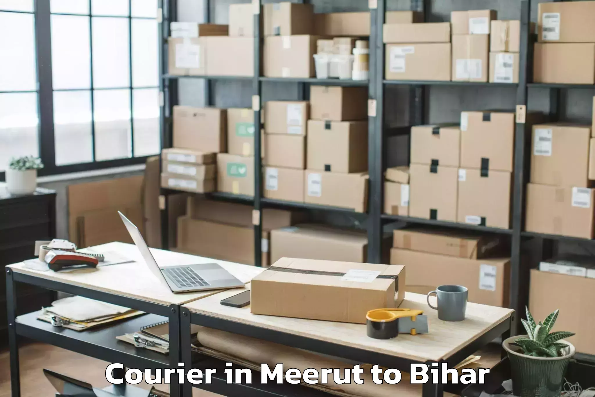 Affordable Meerut to Madhipura Courier